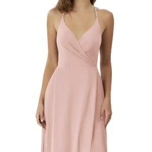 AZAZIE DAVIS - Rosette Flowy V-Neck Chiffon Dress